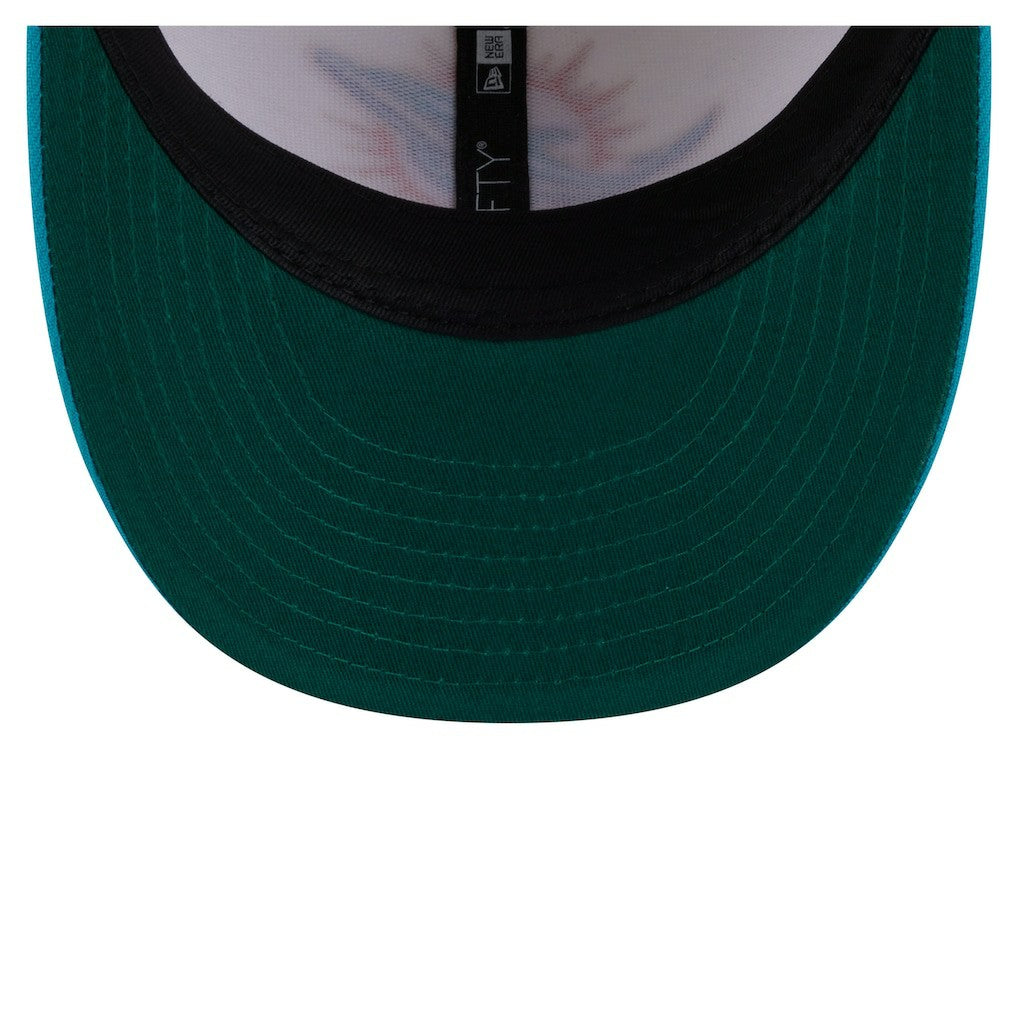Miami Dolphins New Era Tonal Floral 59FIFTY Fitted Hat - Cream/Aqua online