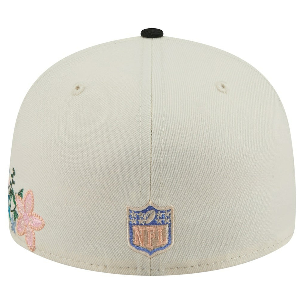 Pittsburgh Steelers New Era Tonal Floral 59FIFTY Fitted Hat - Cream/Black outlet