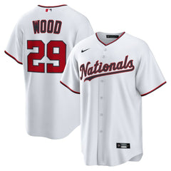 James Wood Washington Nationals Home Replica Jersey White