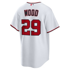 James Wood Washington Nationals Home Replica Jersey White