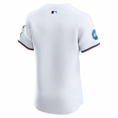 Miami Marlins Home Elite Jersey White