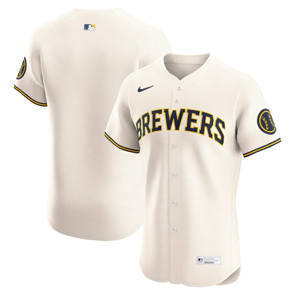 Milwaukee Brewers Home Elite Jersey Cream