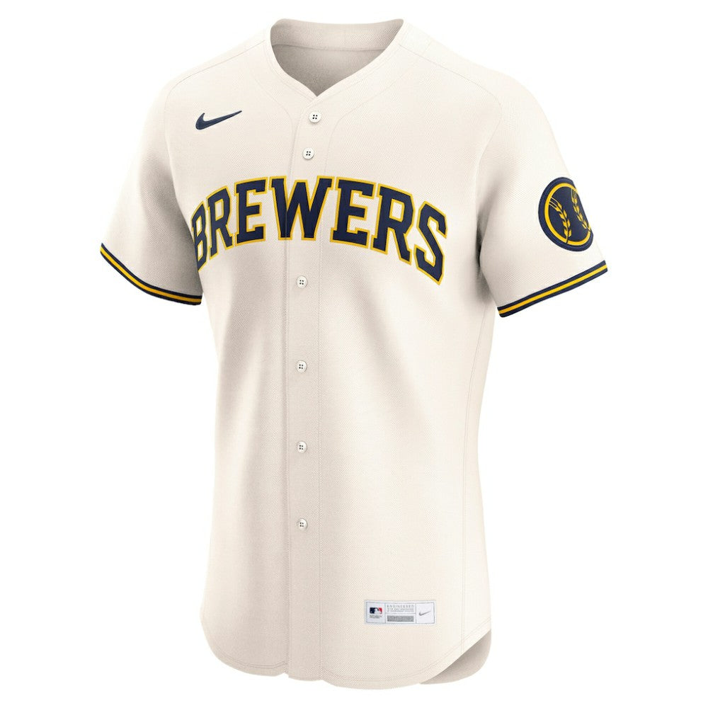 Milwaukee Brewers Home Elite Jersey Cream