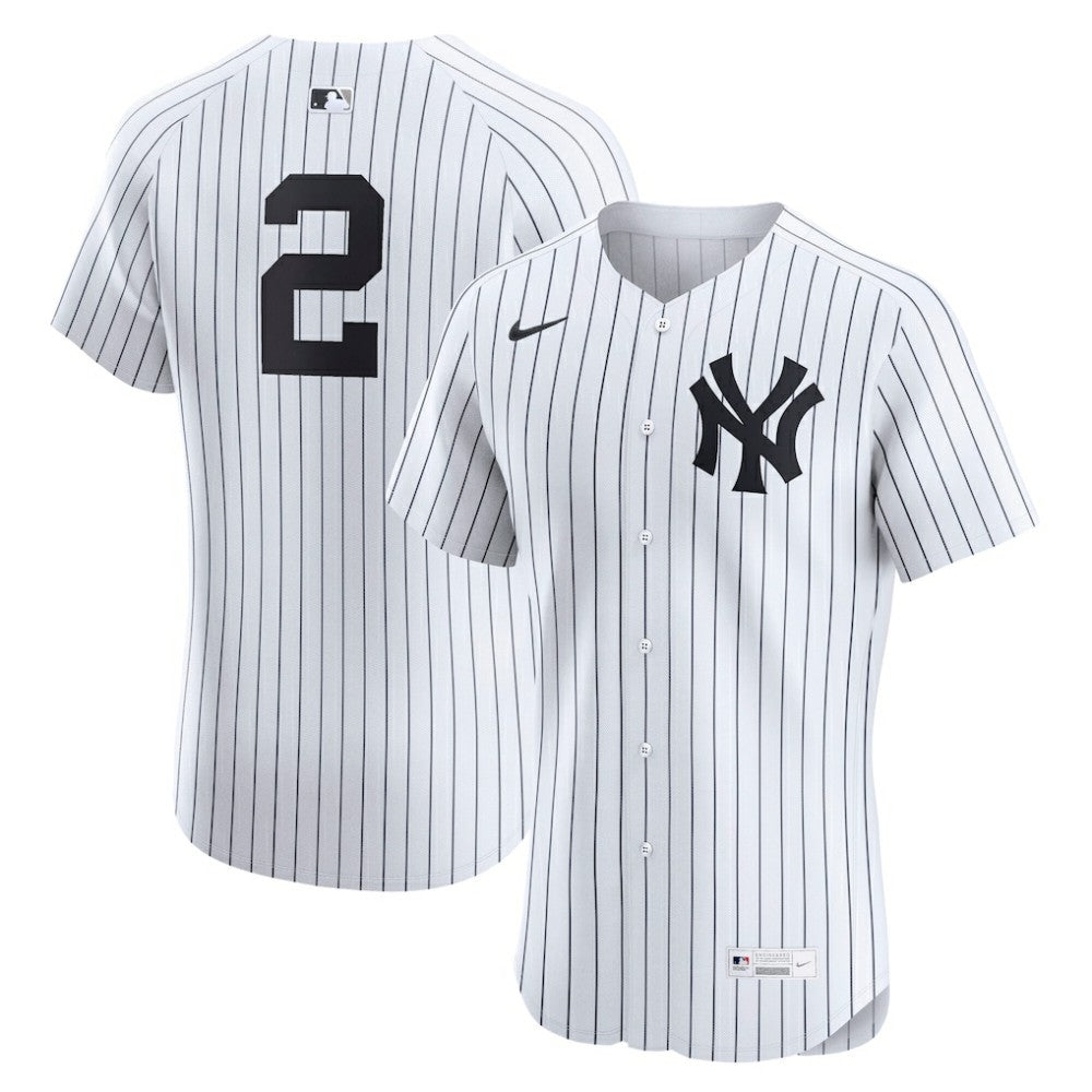 Derek Jeter New York Yankees Home Elite Player Jersey White