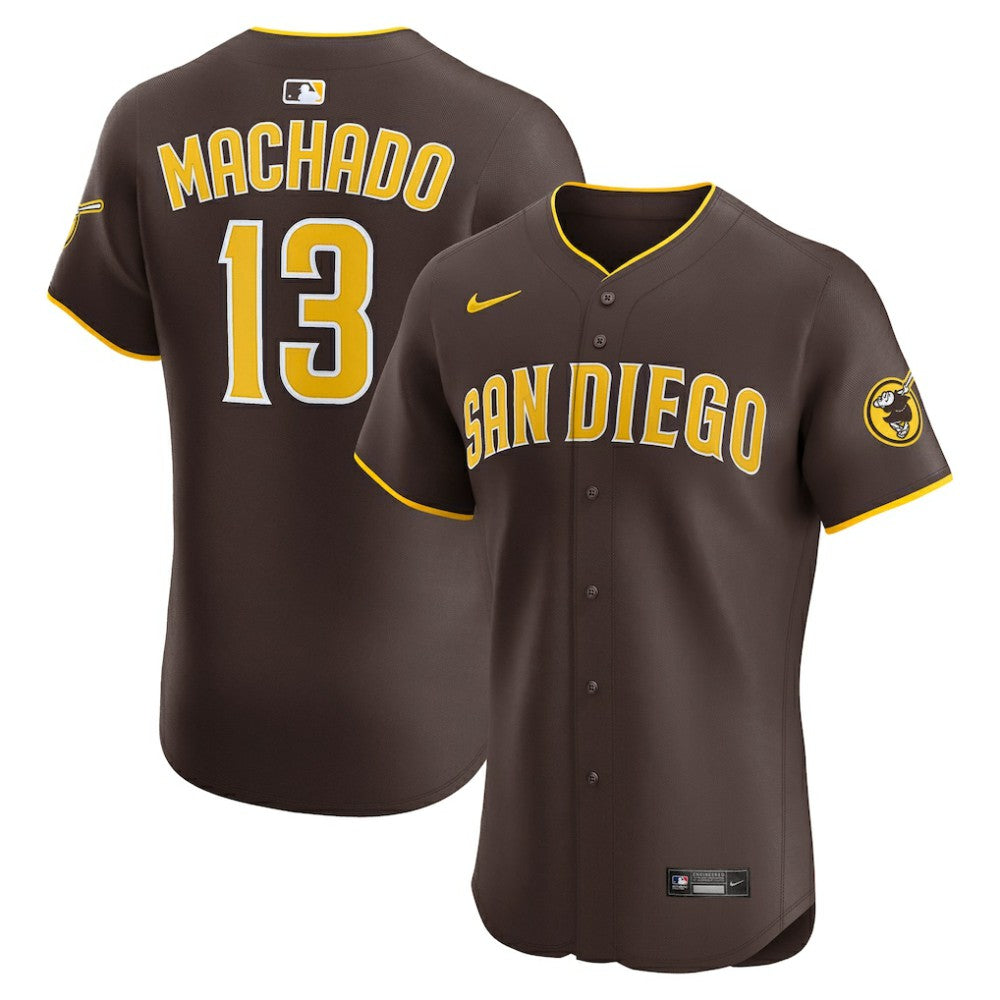 Manny Machado San Diego Padres Road Elite Jersey Brown