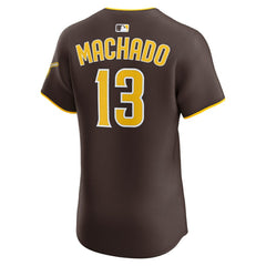 Manny Machado San Diego Padres Road Elite Jersey Brown