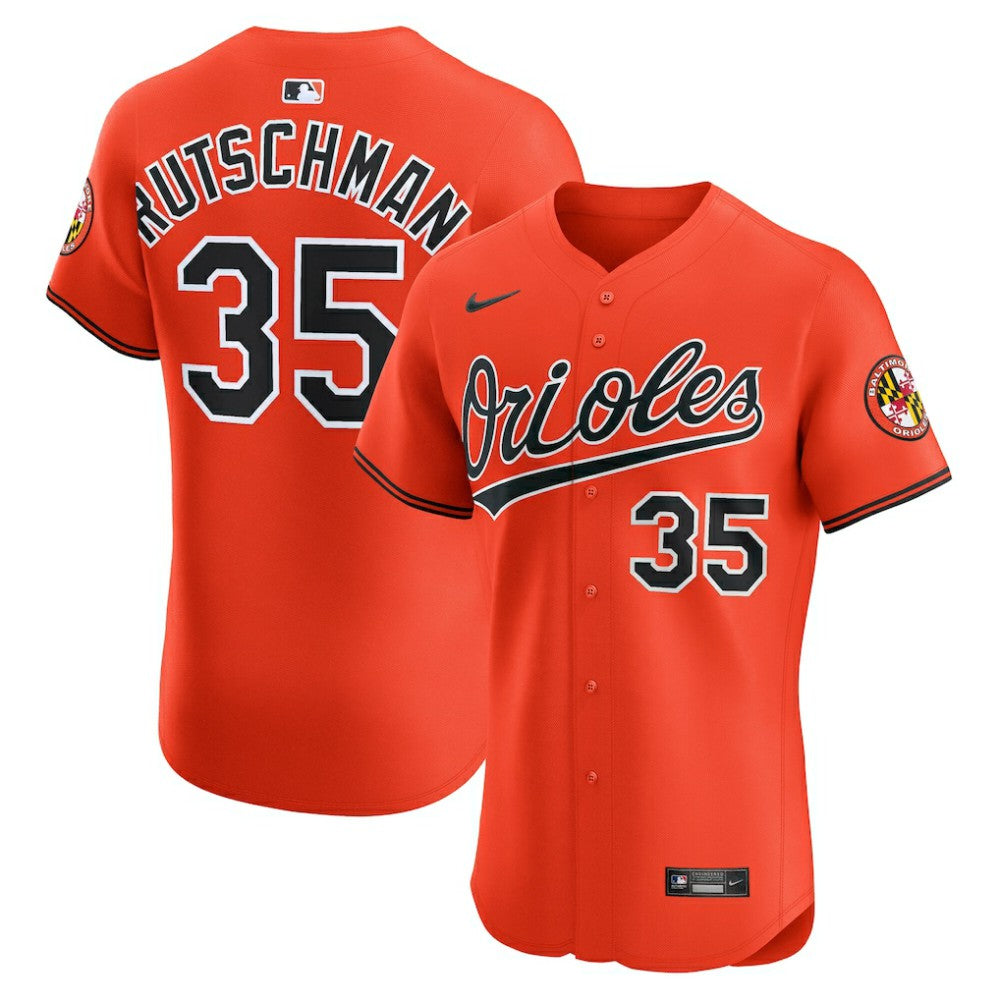 Adley Rutschman Baltimore Orioles Alternate 2 Elite Jersey Orange