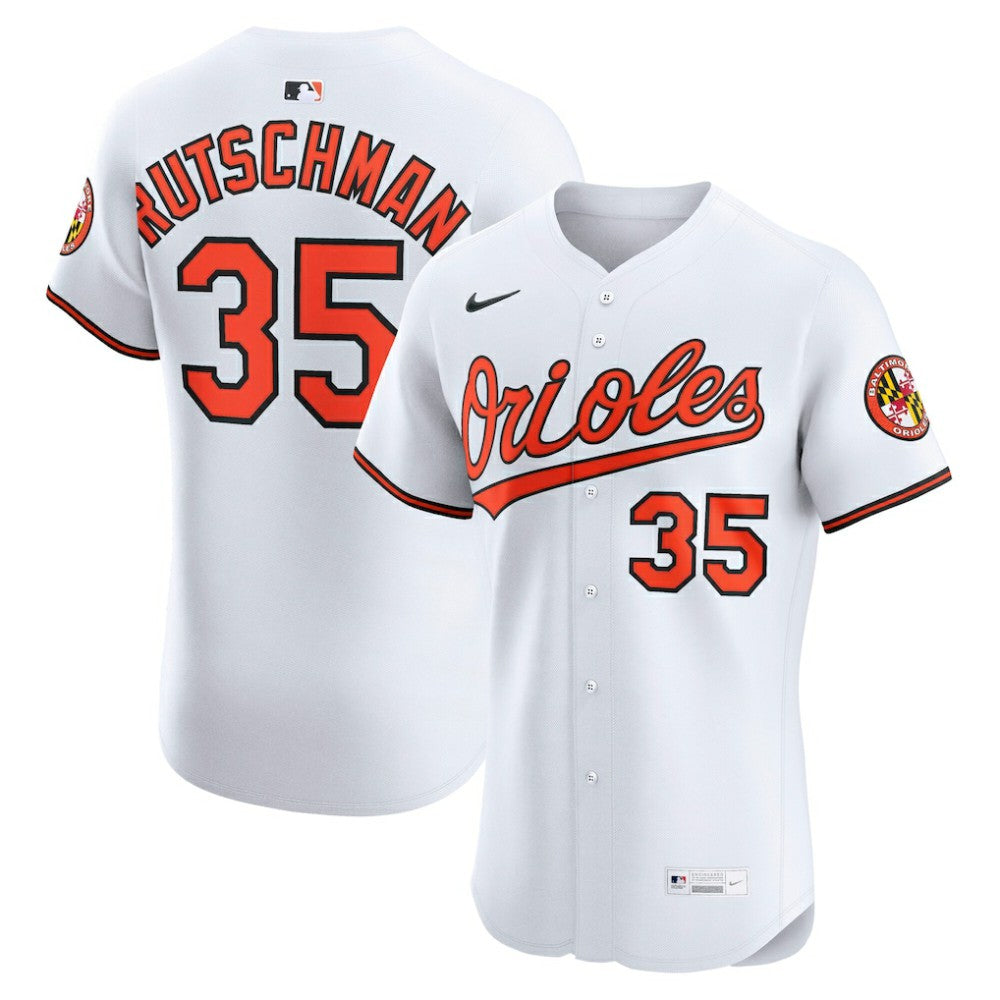 Adley Rutschman Baltimore Orioles Home Elite Jersey White