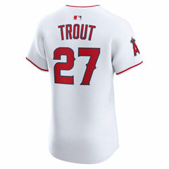 Mike Trout Los Angeles Angels Home ElitePlayer  Jersey White