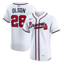Matt Olson Atlanta Braves Home Elite Player Jersey White