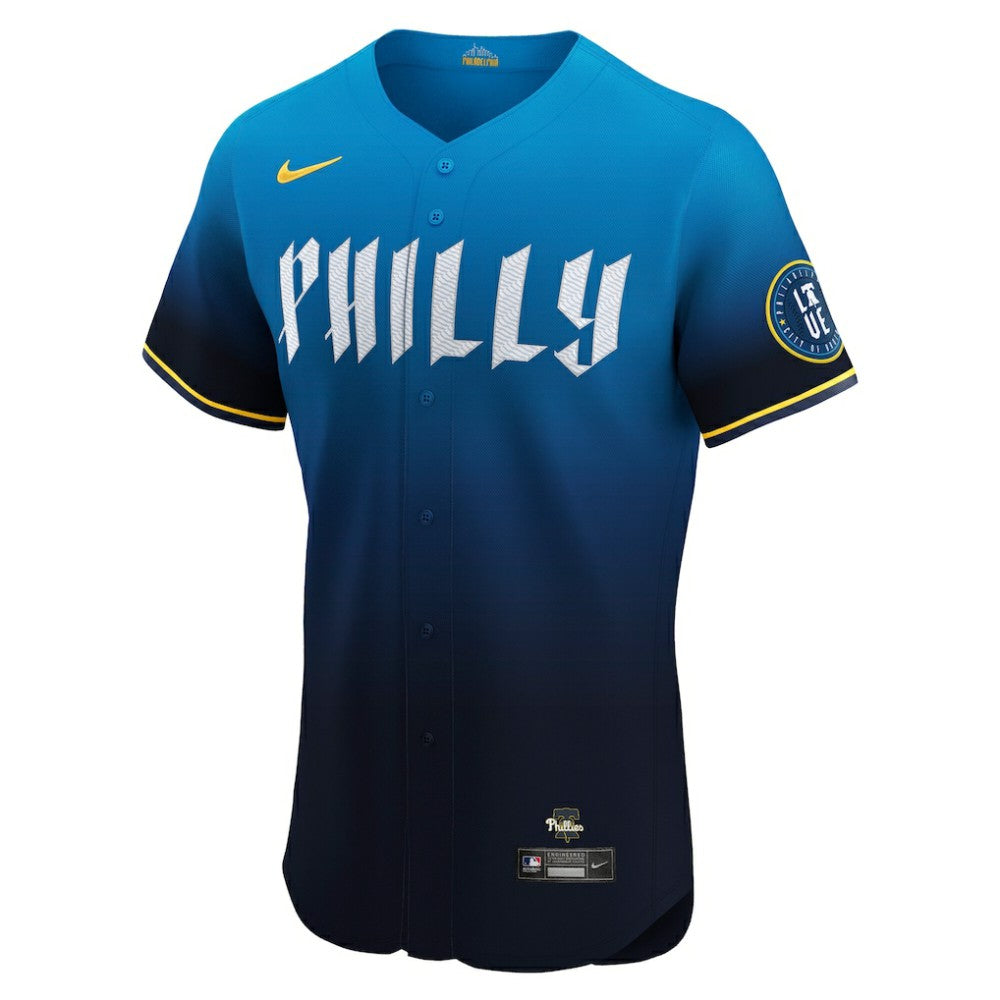 Trea Turner Philadelphia Phillies City Connect Elite Jersey Navy