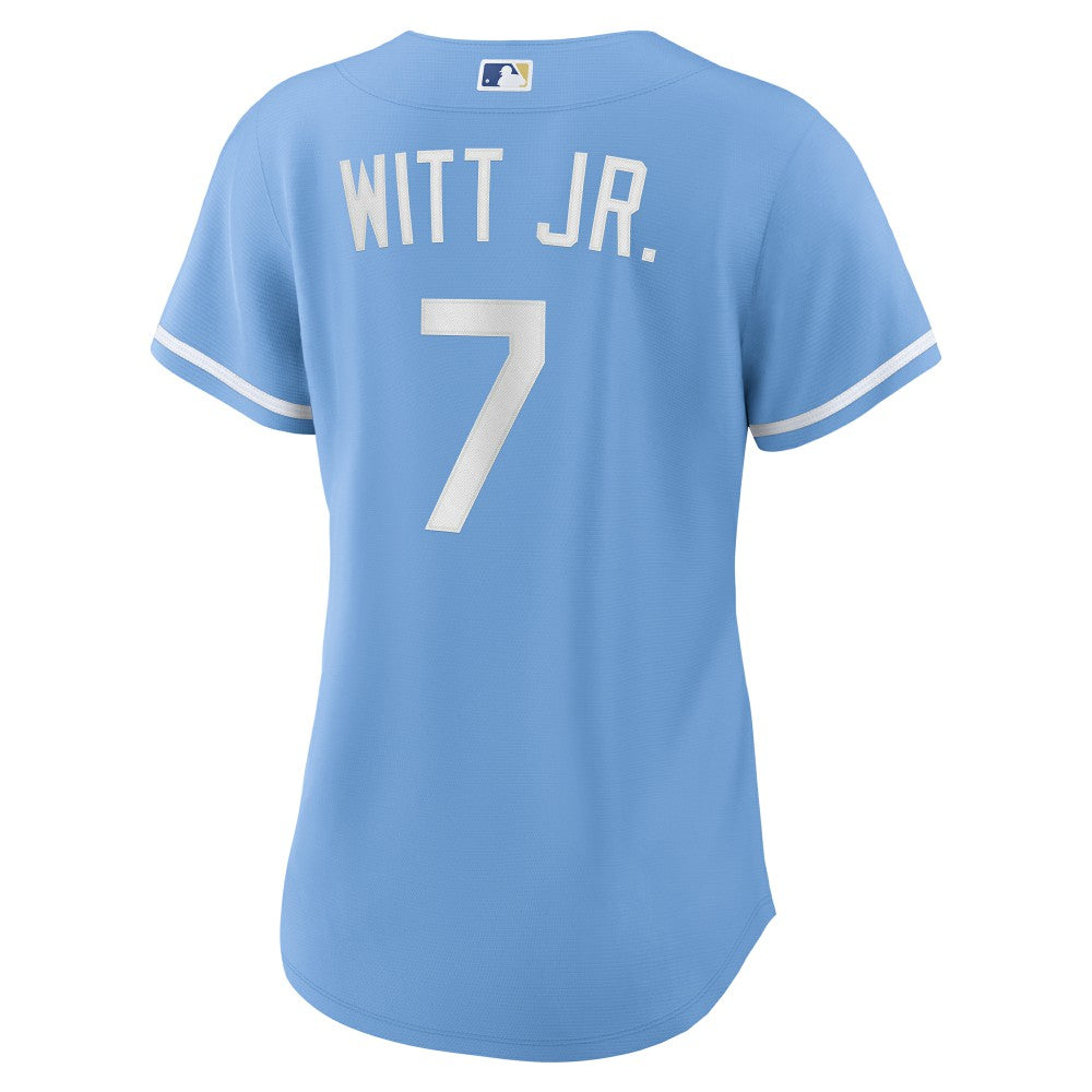 Bobby Witt Jr. Kansas City Royals Women's Alternate Replica Player Jersey Light Blue