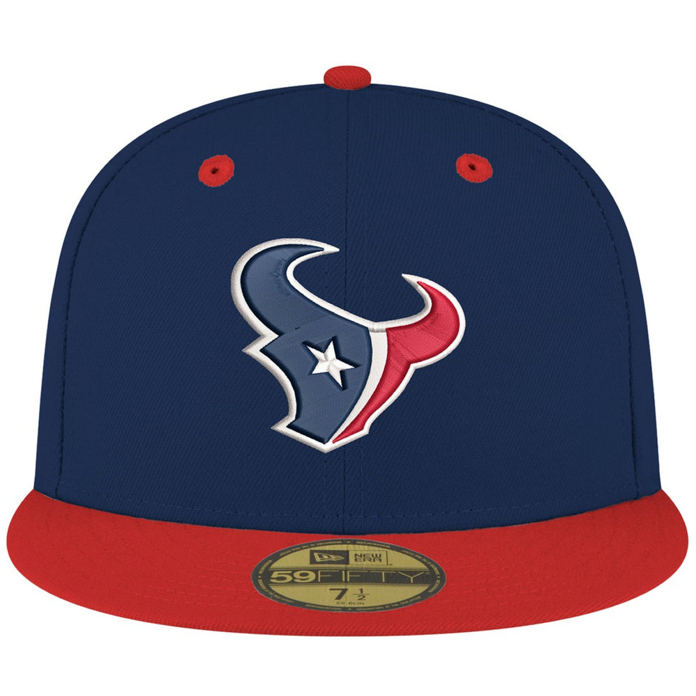 Houston Texans New Era Flipside Two-Tone 59FIFTY Fitted Hat - Navy/Red sale