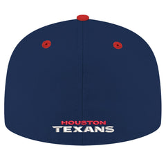 Houston Texans New Era Flipside Two-Tone 59FIFTY Fitted Hat - Navy/Red sale