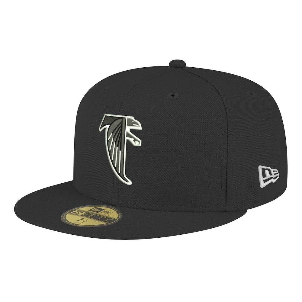 Atlanta Falcons New Era Omaha Throwback 59FIFTY Fitted Hat - Black discount