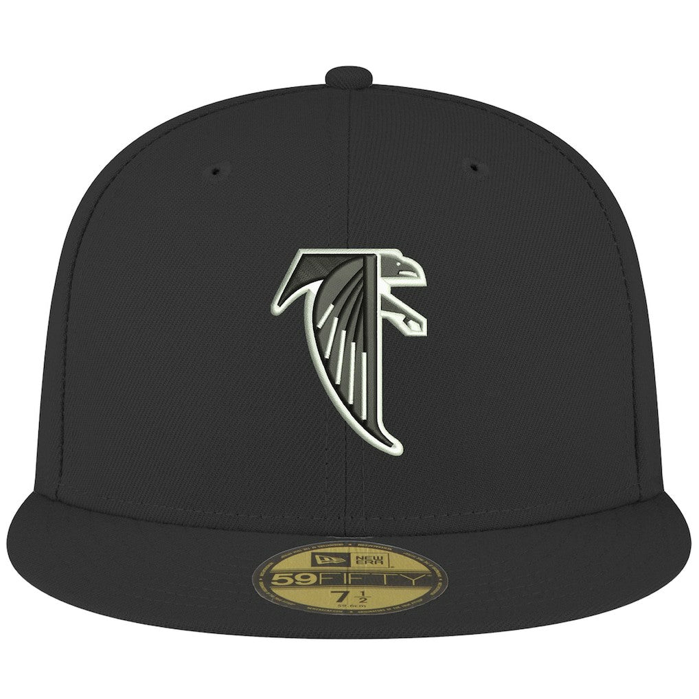 Atlanta Falcons New Era Omaha Throwback 59FIFTY Fitted Hat - Black discount
