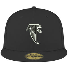 Atlanta Falcons New Era Omaha Throwback 59FIFTY Fitted Hat - Black discount