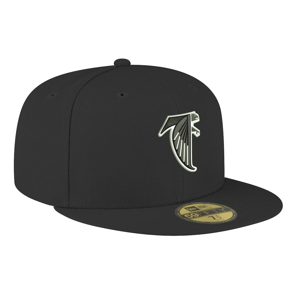 Atlanta Falcons New Era Omaha Throwback 59FIFTY Fitted Hat - Black discount