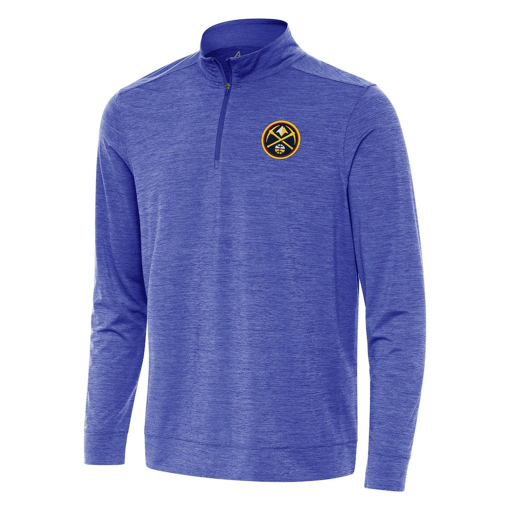 Denver Nuggets Antigua Bright Quarter-Zip Top sale - Heather Royal for sale