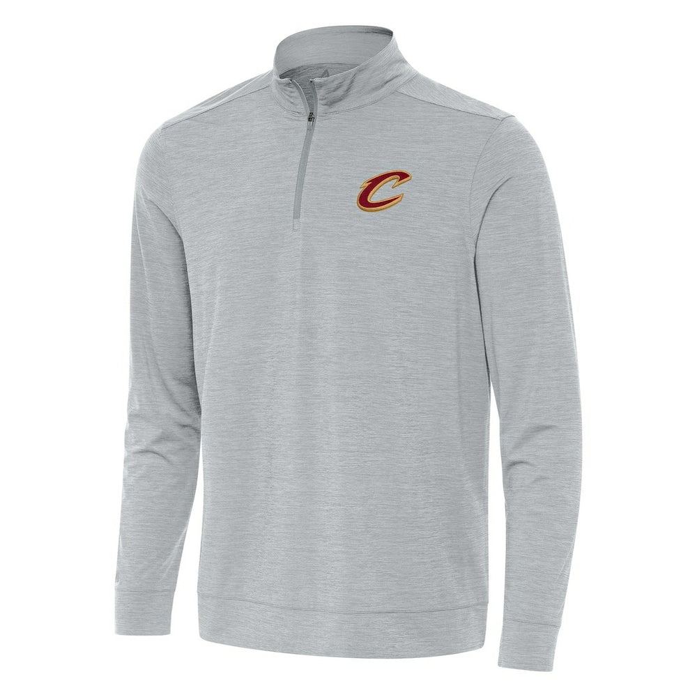 Cleveland Cavaliers Antigua Bright Quarter-Zip Top sale - Heather Gray discount