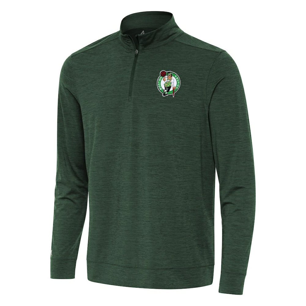 Boston Celtics Antigua Bright Quarter-Zip Top - Hunter Green online