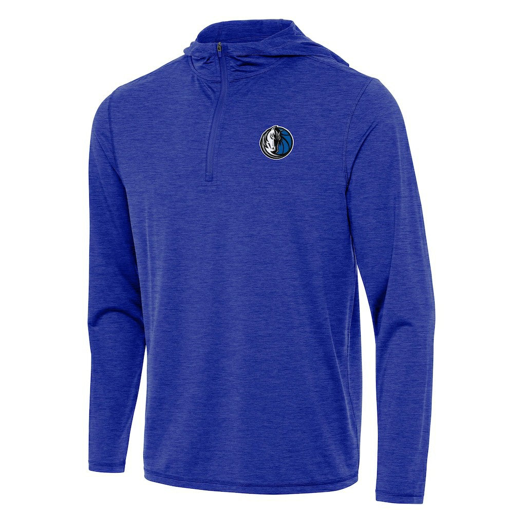 Dallas Mavericks Antigua Tidy Quarter-Zip Hoodie sale - Heather Royal online