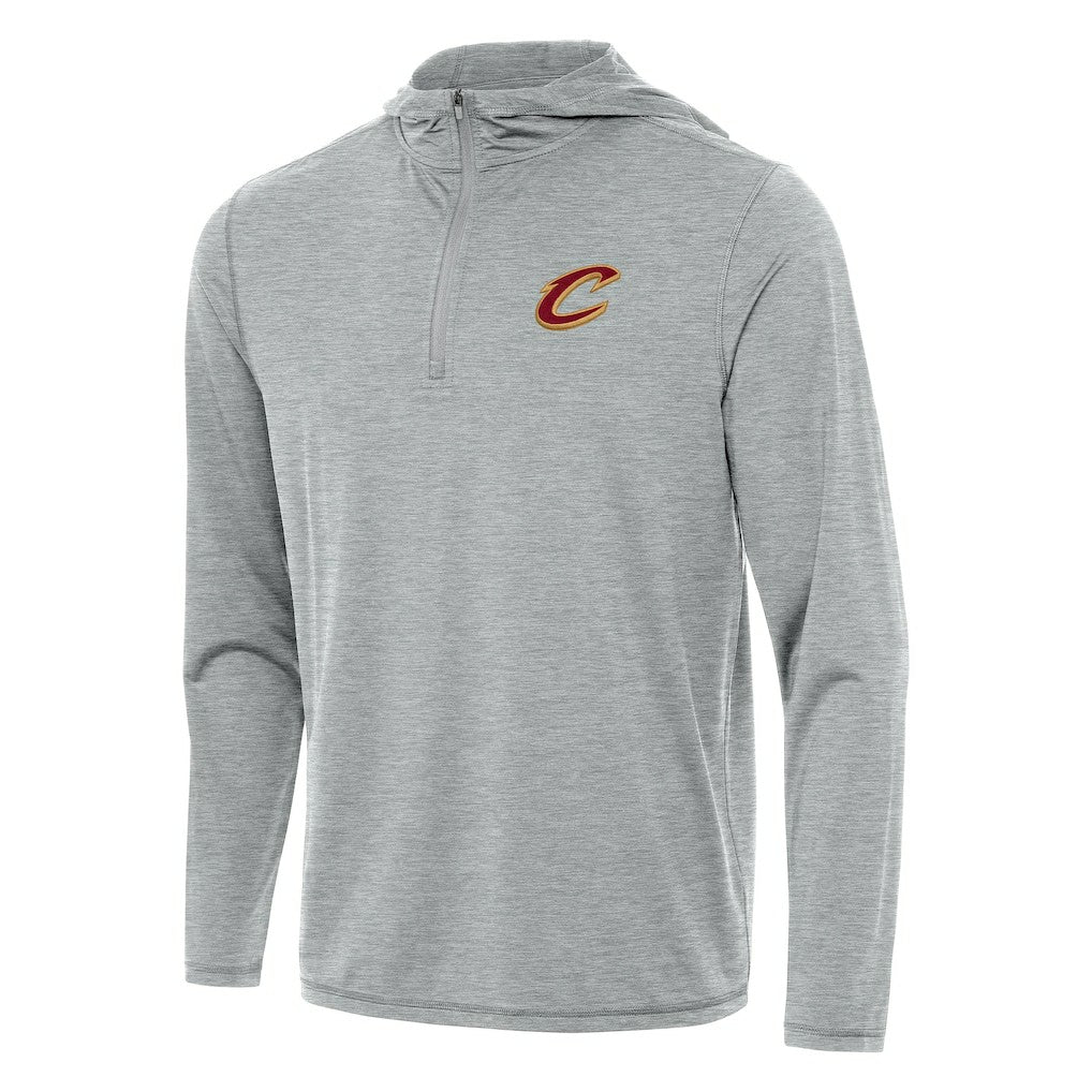 Cleveland Cavaliers Antigua Tidy Quarter-Zip Hoodie sale - Heather Gray shop