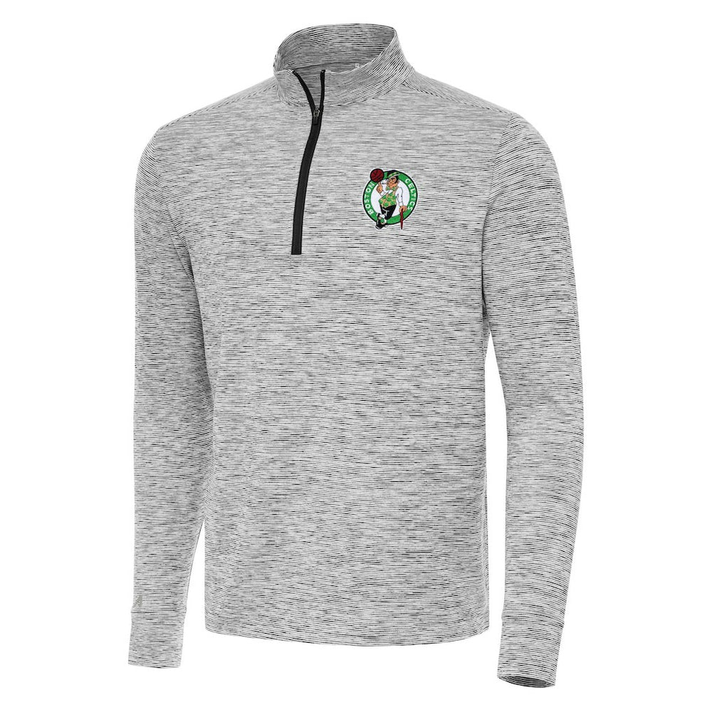 Boston Celtics Antigua Cause Quarter-Zip Top - Black discount