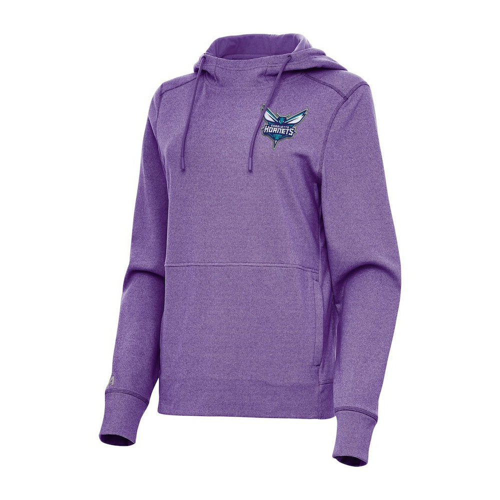Charlotte Hornets Antigua Women's Justice Pullover Hoodie - Heather Purple outlet