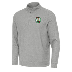Boston Celtics Antigua Subtle Quarter-Zip Sweatshirt - Heather Gray outlet
