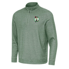 Boston Celtics Antigua Subtle Quarter-Zip Sweatshirt - Hunter Green shop