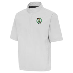 Boston Celtics Antigua Brisk Quarter-Zip Windbreaker - Heather Gray online