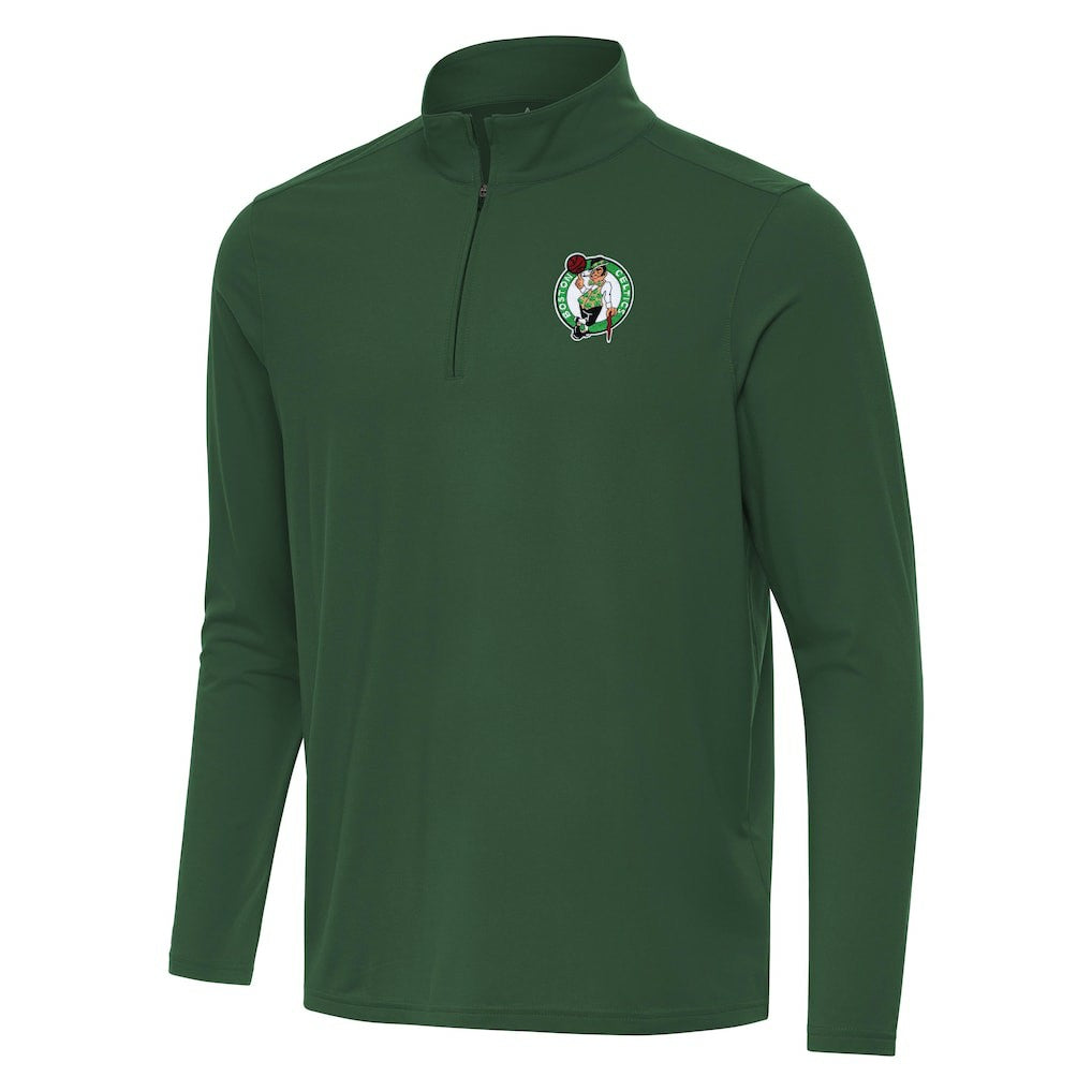 Boston Celtics Antigua Intent Quarter-Zip Top - Hunter Green online