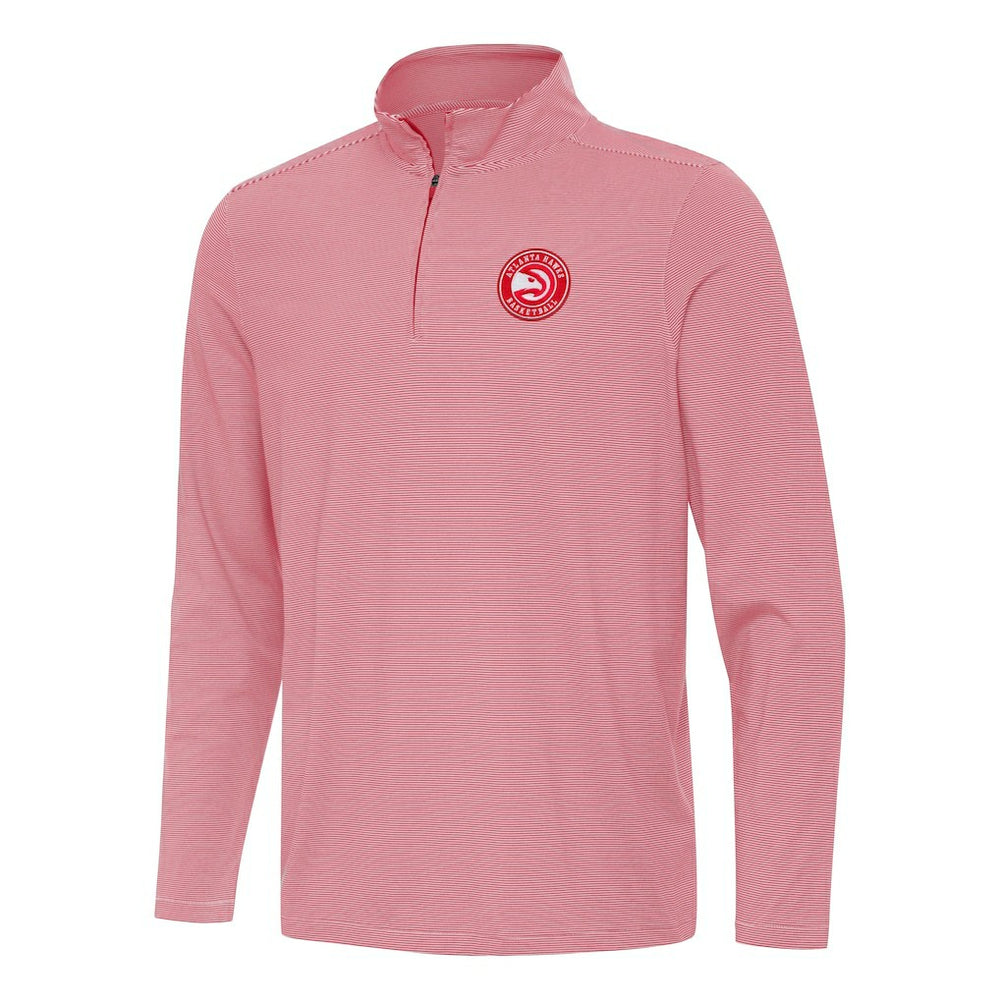 Atlanta Hawks Antigua Twine Quarter-Zip Top - Red discount