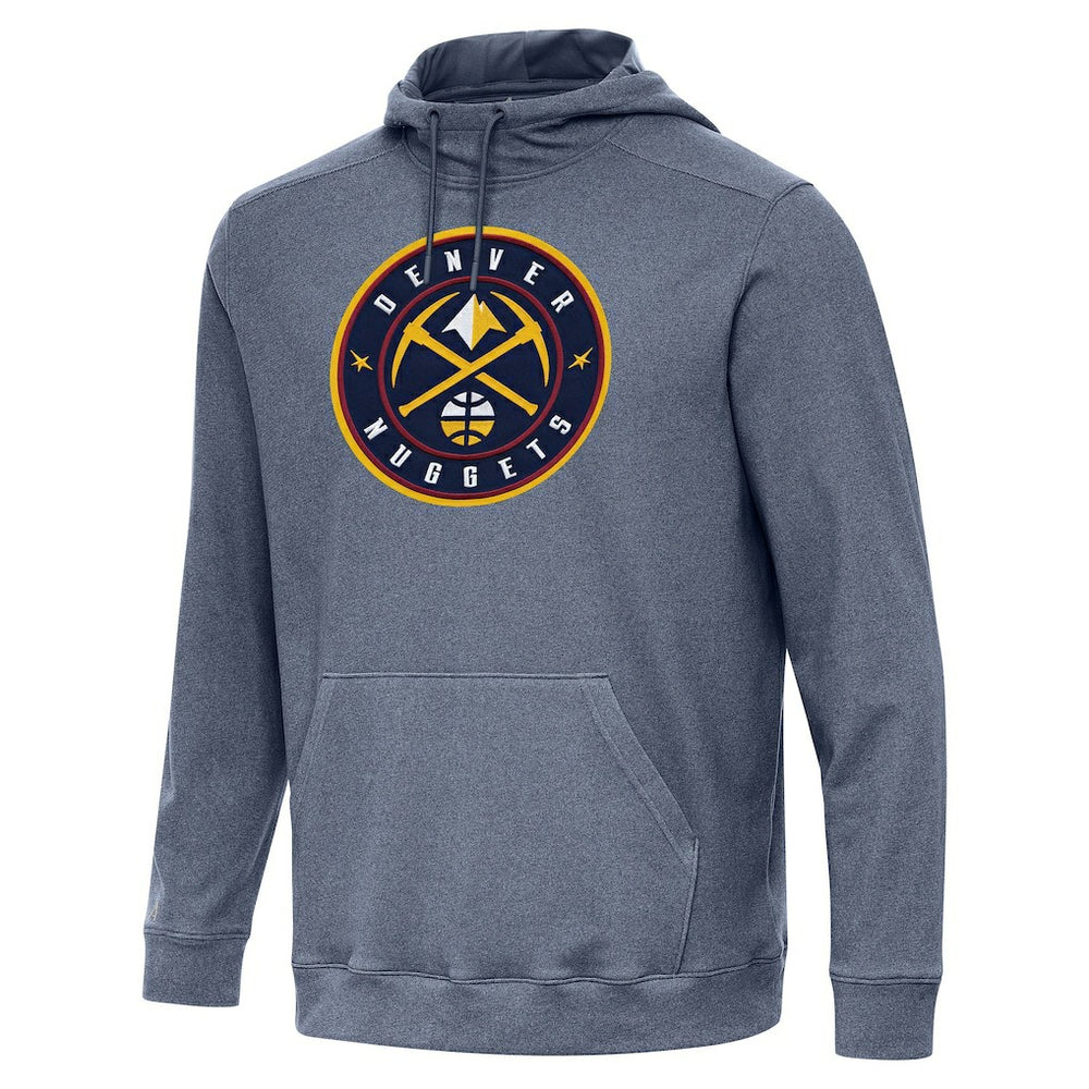 Denver Nuggets Antigua Cloud Pullover Hoodie sale - Heather Navy on sale