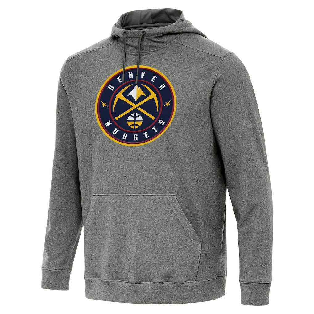 Denver Nuggets Antigua Cloud Pullover Hoodie sale - Heather Black for sale