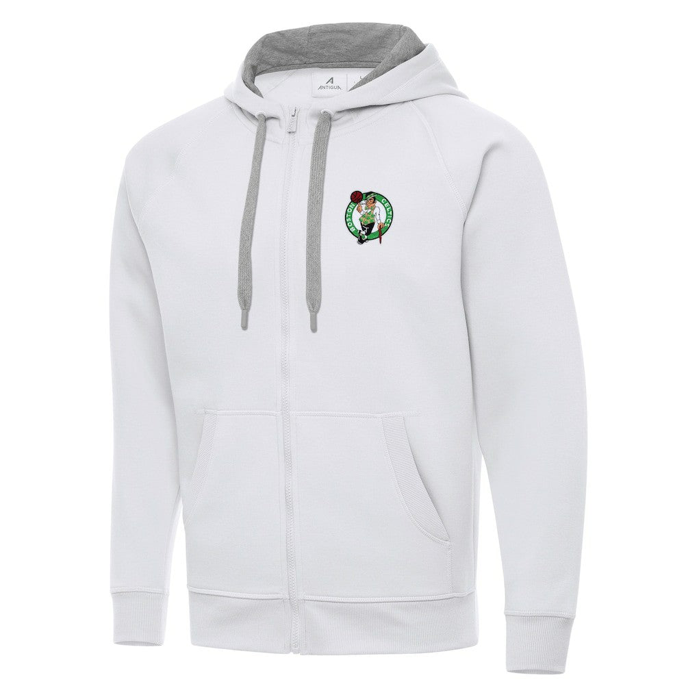 Boston Celtics Antigua Big & Tall Victory Full-Zip Hoodie Jacket - White discount