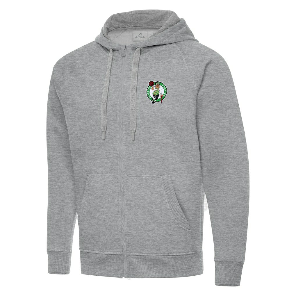 Boston Celtics Antigua Big & Tall Victory Full-Zip Hoodie Jacket - Heather Gray sale