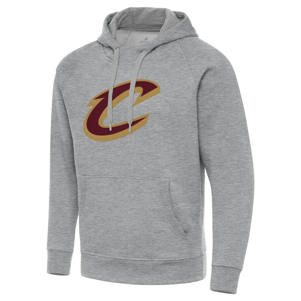 Cleveland Cavaliers Antigua Big & Tall Victory Raglan Pullover Hoodie sale - Heather Gray discount