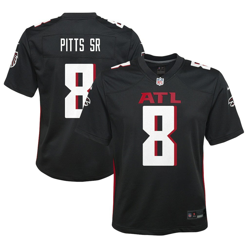 Kyle Pitts Sr. Atlanta Falcons Youth Game Jersey - Black on sale