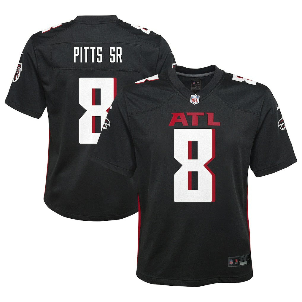 Kyle Pitts Sr. Atlanta Falcons Youth Game Jersey - Black on sale