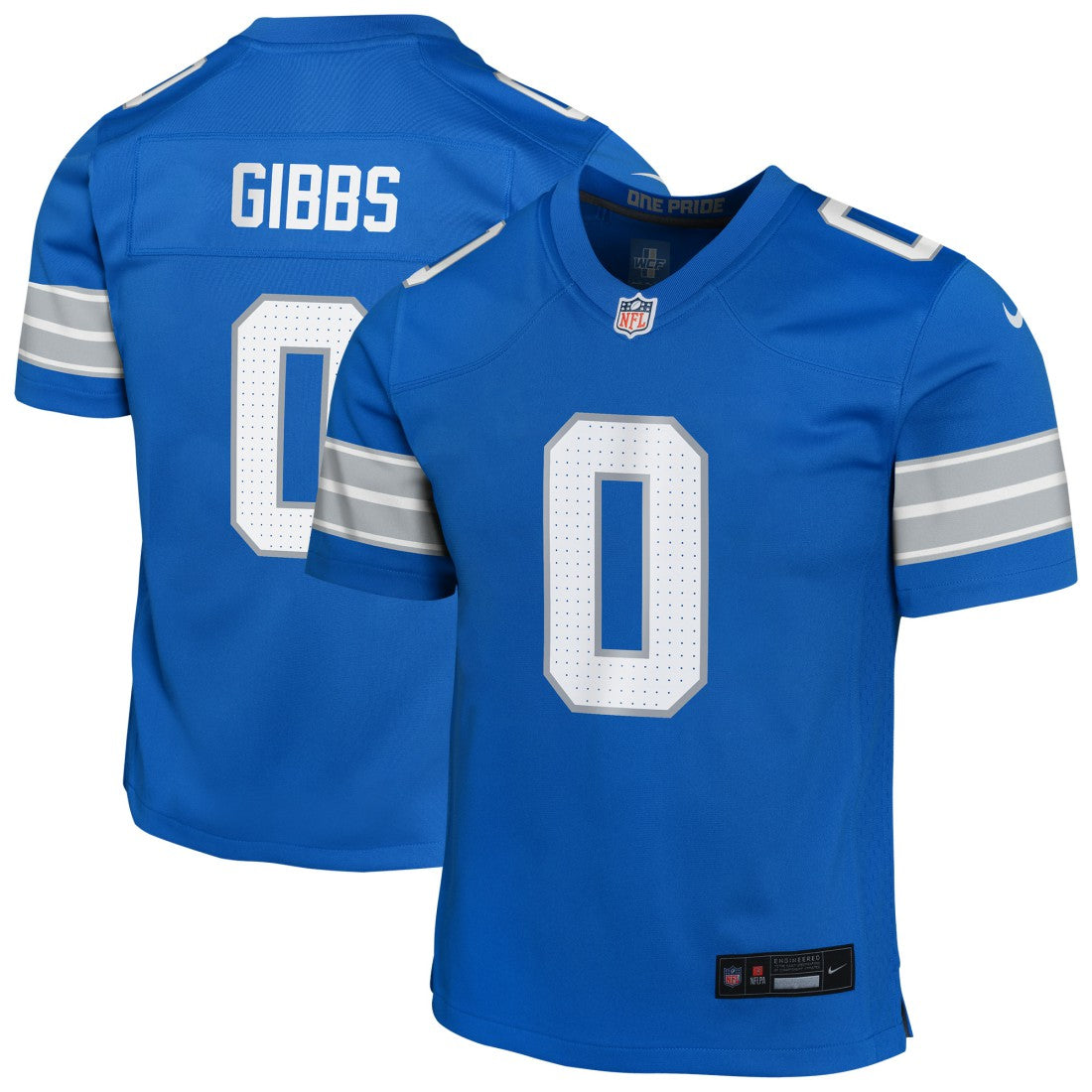 Jahmyr Gibbs Detroit Lions Youth Game Jersey - Blue outlet