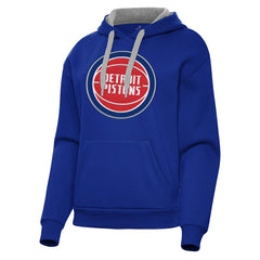 Detroit Pistons Antigua Women's Victory Pullover Hoodie sale - Blue on sale