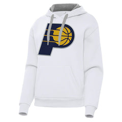 Indiana Pacers Antigua Women's Victory Pullover Hoodie - White on sale