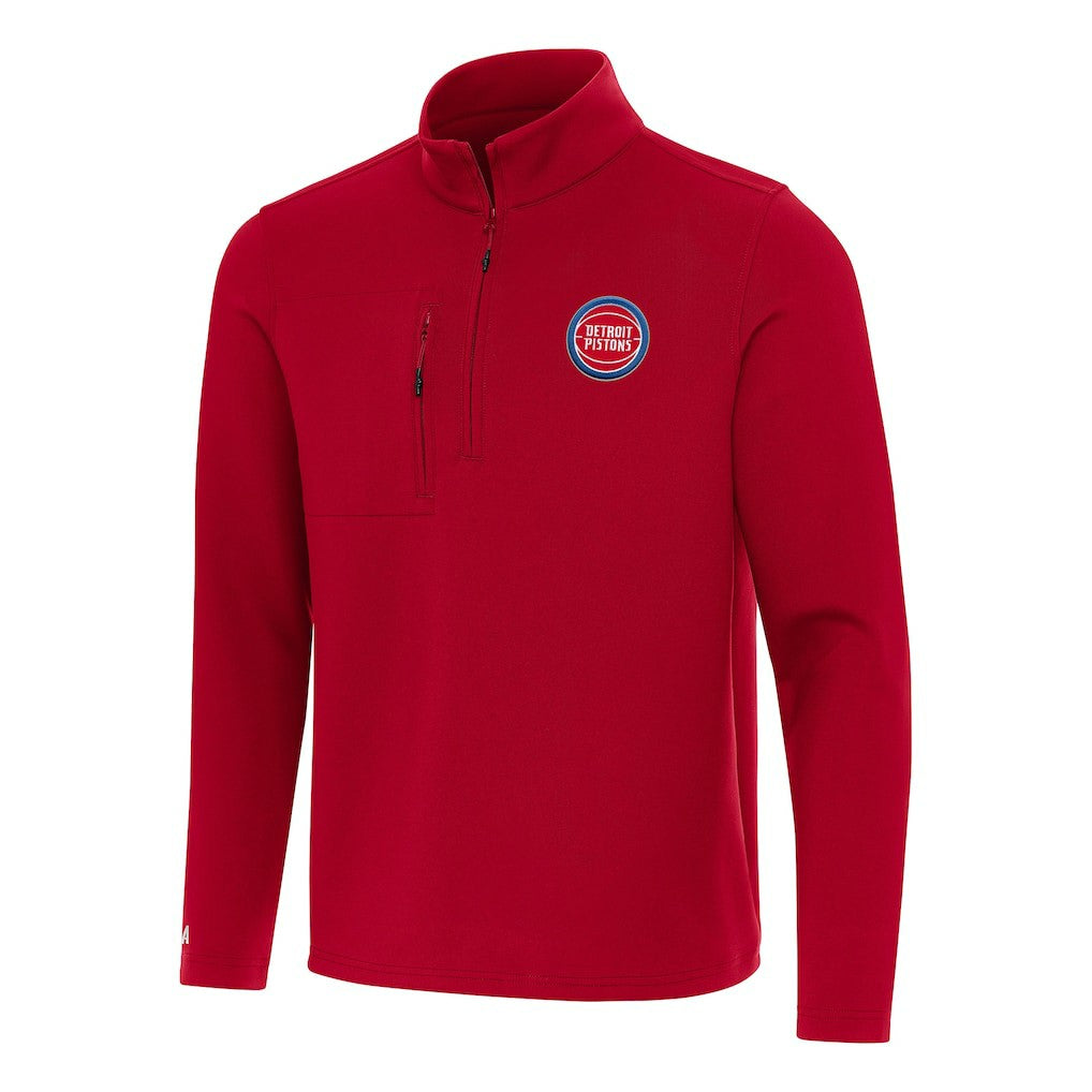 Detroit Pistons Antigua Insider Quarter-Zip Top sale - Red sale