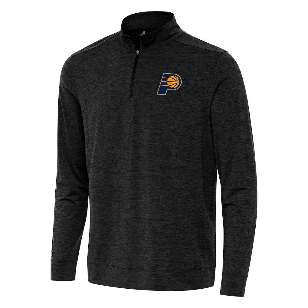 Indiana Pacers Antigua Bright Quarter-Zip Top - Heather Black on sale