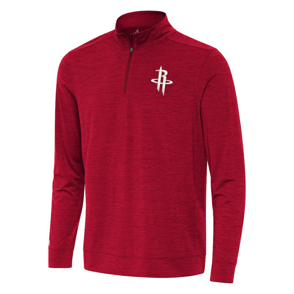Houston Rockets Antigua Bright Quarter-Zip Top sale - Heather Red online