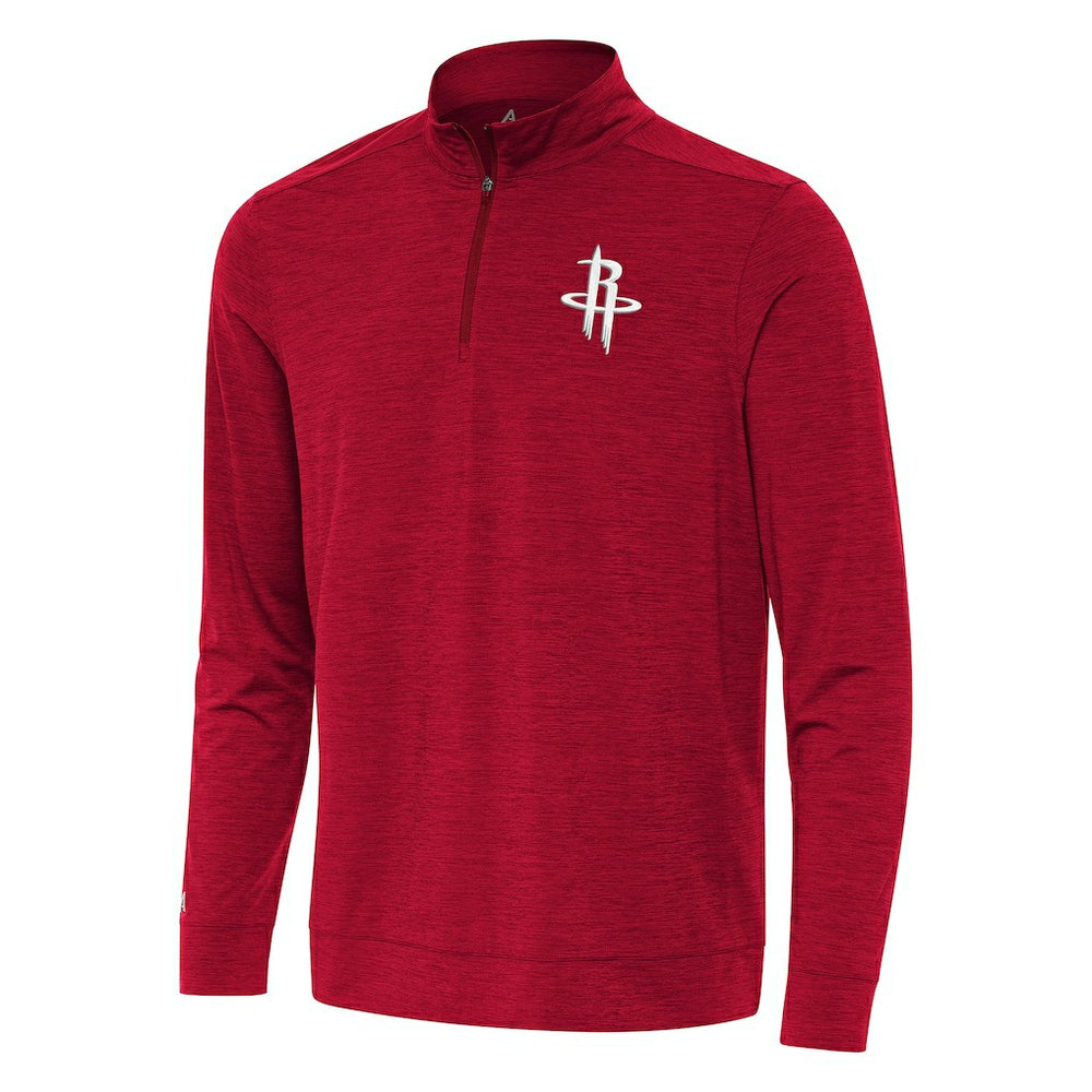 Houston Rockets Antigua Bright Quarter-Zip Top sale - Heather Red online