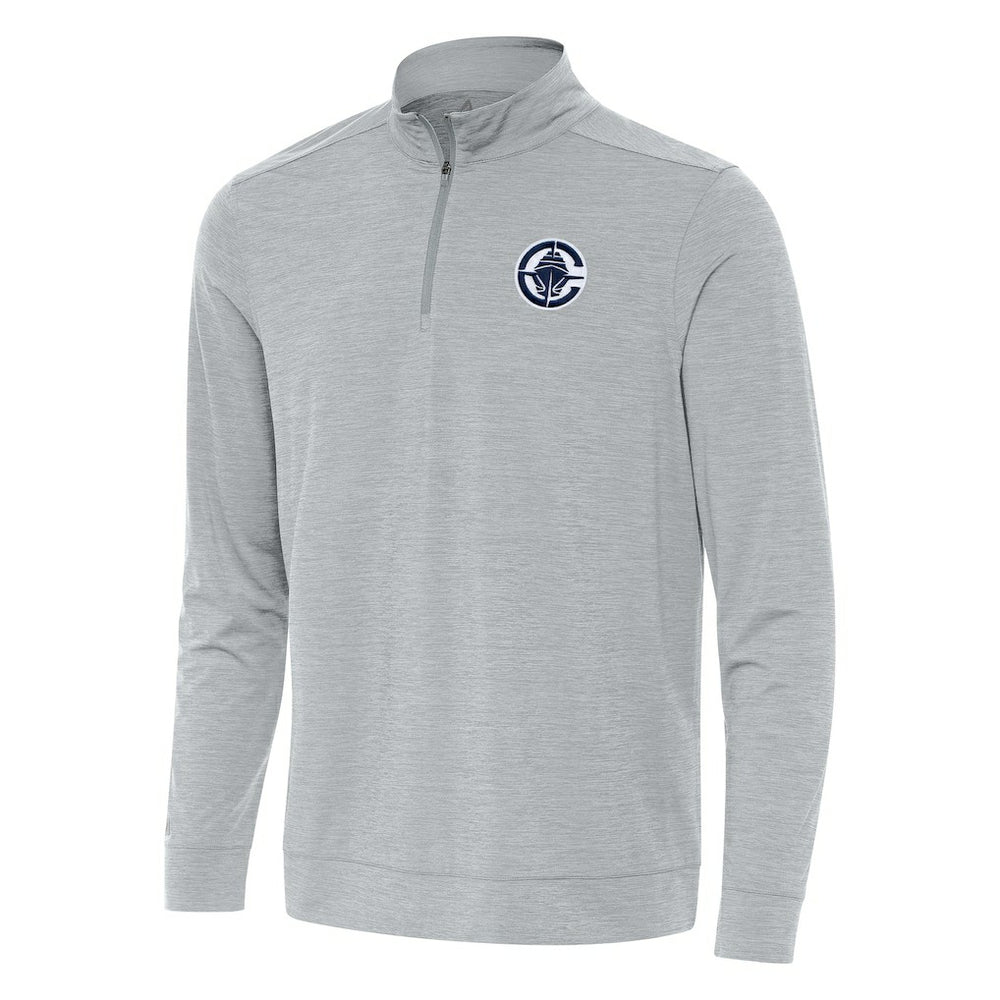 LA Clippers Antigua Bright Quarter-Zip Top - Heather Gray online