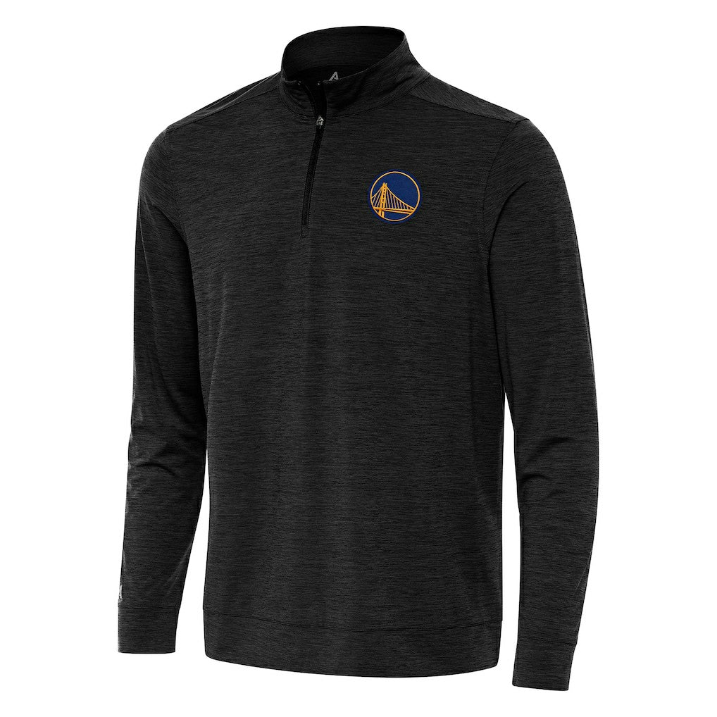 Golden State Warriors Antigua Bright Quarter-Zip Top sale - Heather Black sale